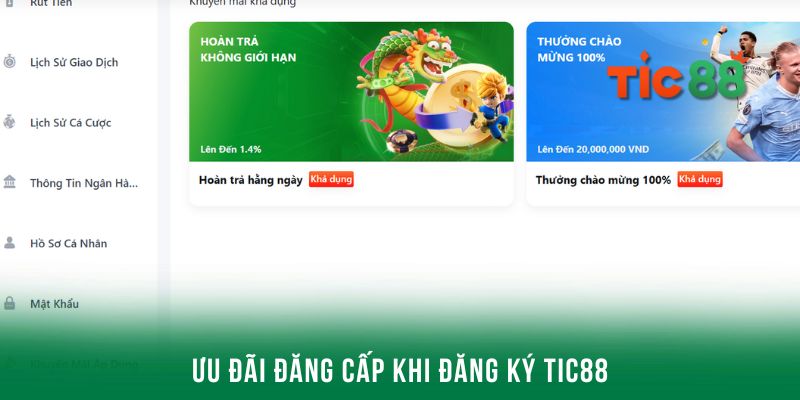 Ưu đãi đẳng cấp khi mở tài khoản tại nền tảng cho newbie