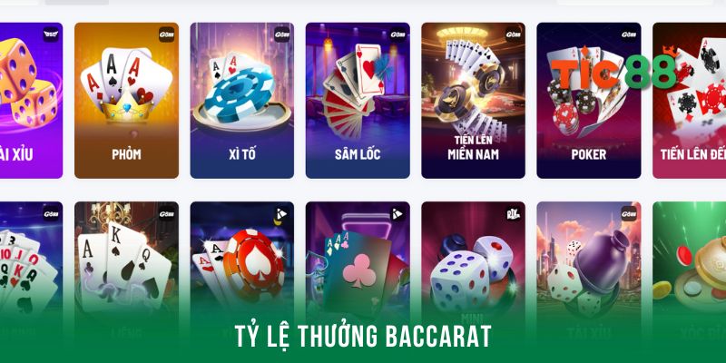 Tỷ lệ thưởng Baccarat cao hay thấp so với những dòng game khác?