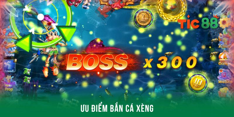 Điểm nổi bật xuất hiện trong game bắn cá xèng