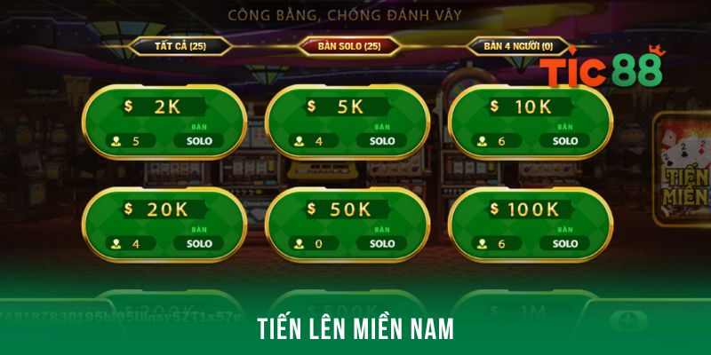 Tiến lên miền Nam - Game bài Tic88 đẳng cấp