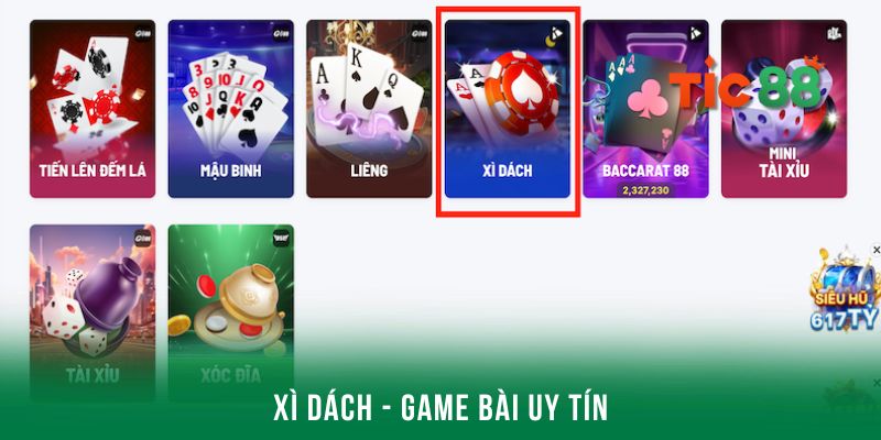 Xì Dách - 1 trong top 10 game bài uy tín