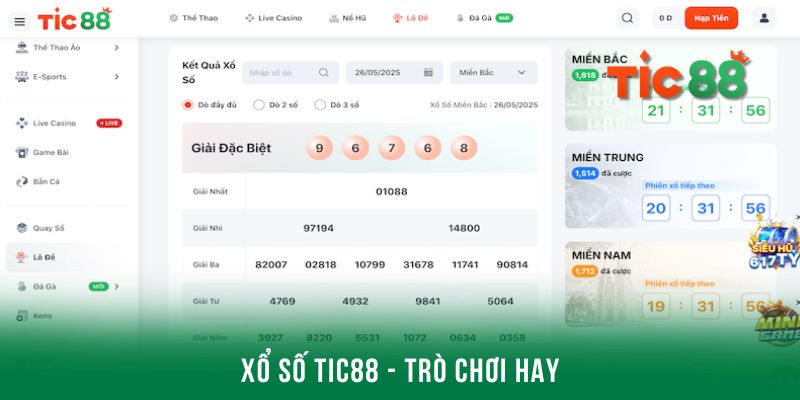 Game xổ số Tic88 - Trò chơi hay không thể bỏ qua
